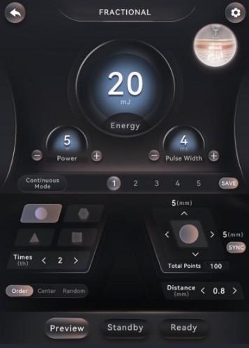 Medical Skin Lase PRO – Touch screen interface